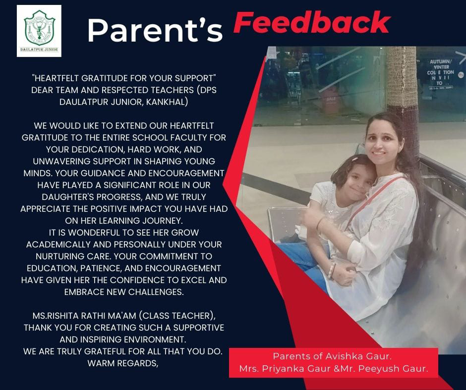 parent's testimonial