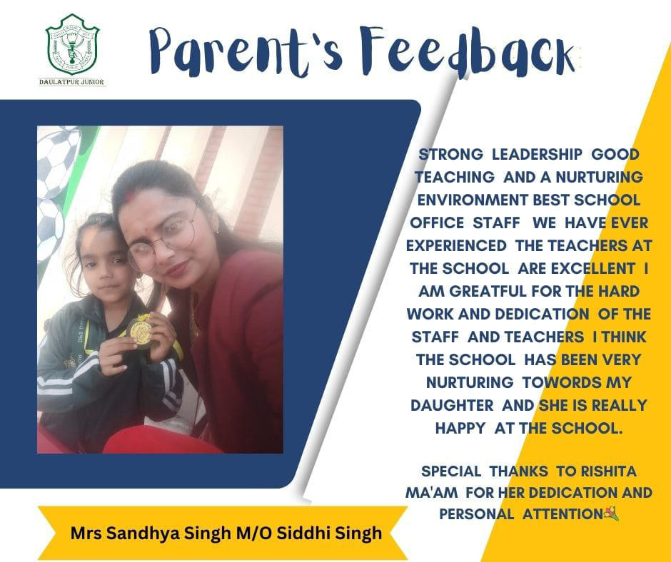 parent's testimonial