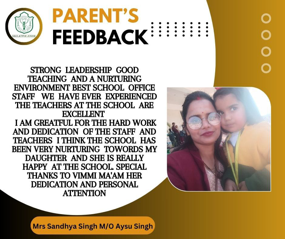 parent's testimonial