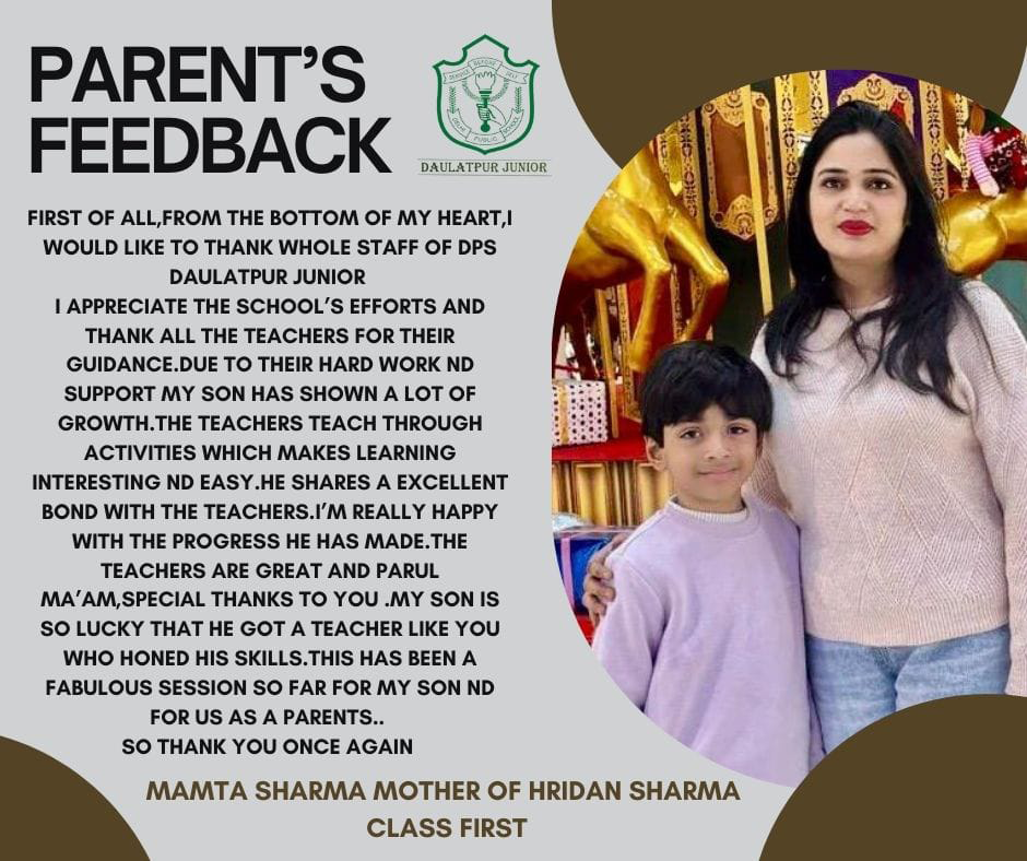 parent's testimonial