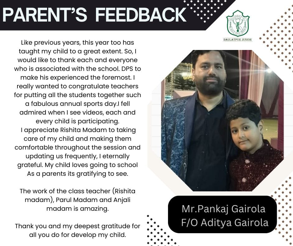 parent's testimonial