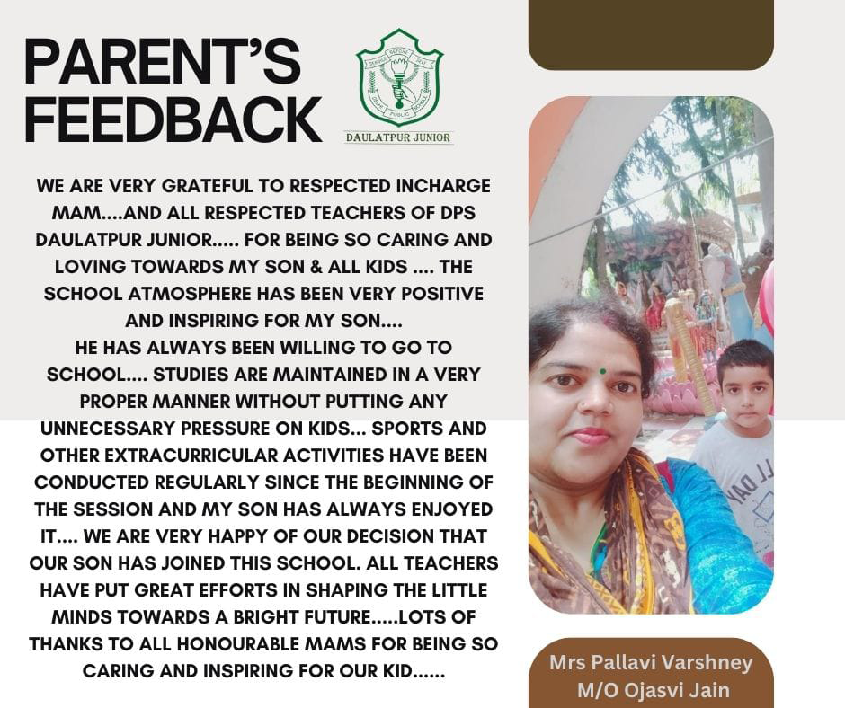 parent's testimonial
