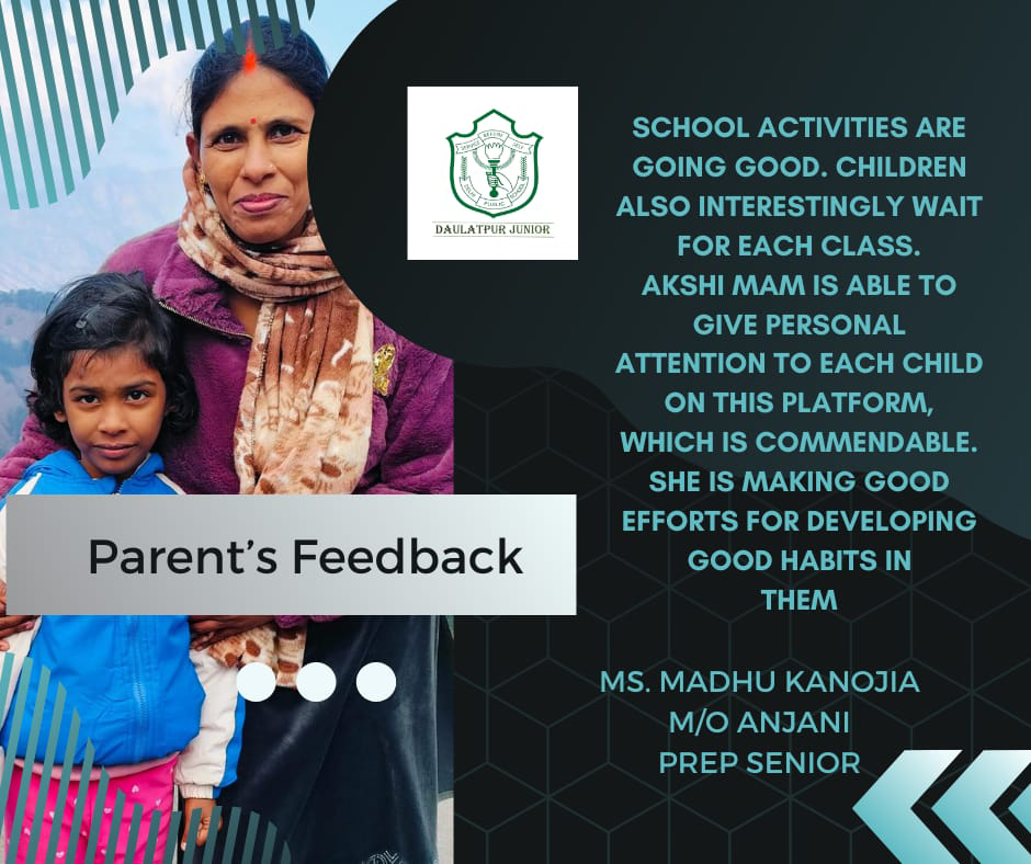 parent's testimonial