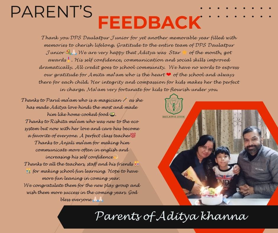 parent's testimonial