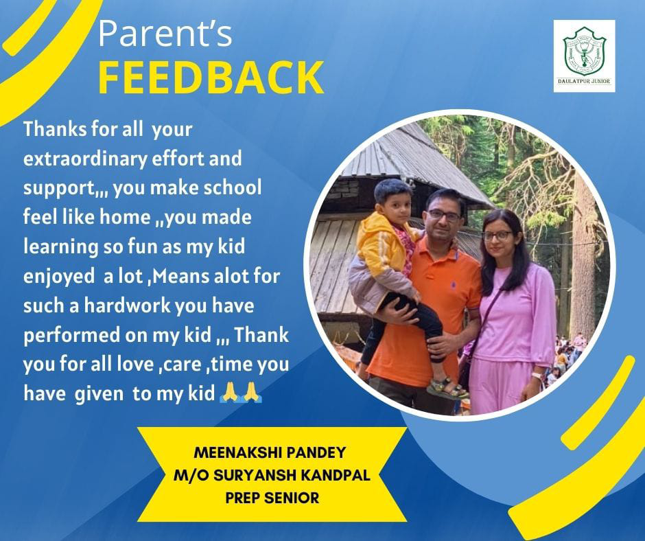 parent's testimonial