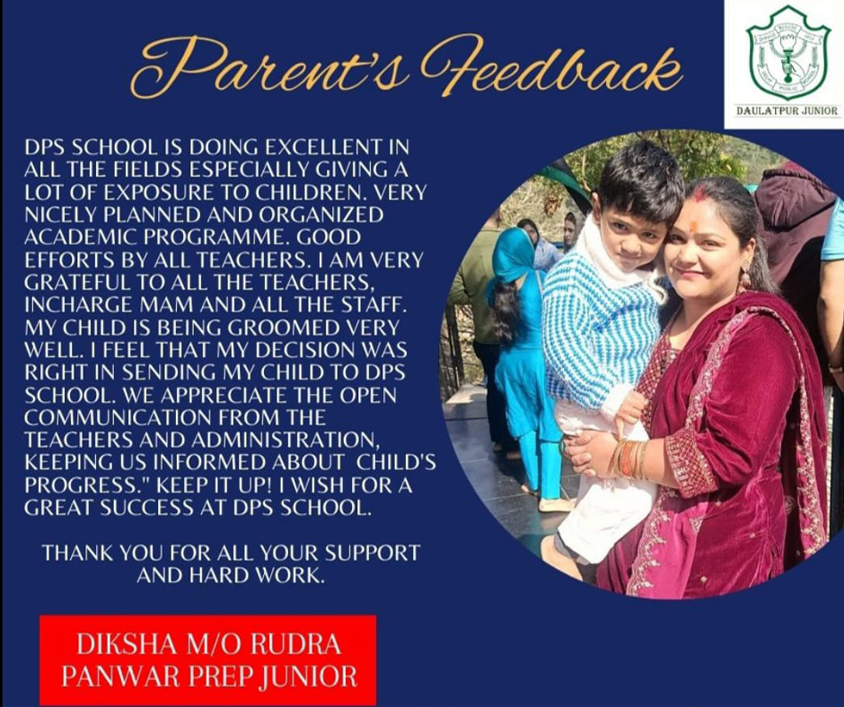 parent's testimonial