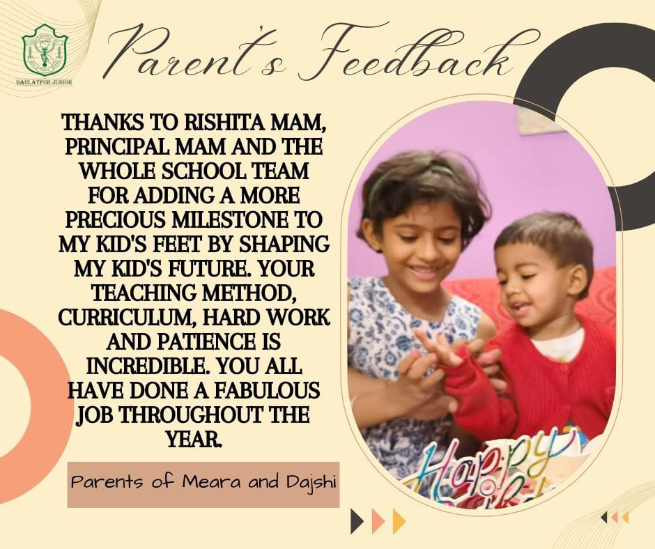 parent's testimonial