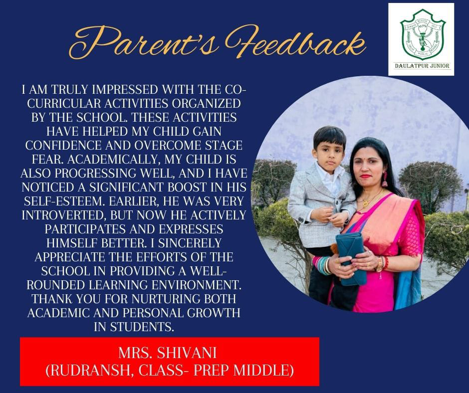 parent's testimonial